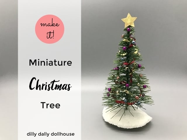 Miniature Christmas Tree (Easy Decorating Tutorial) - dilly dally ...