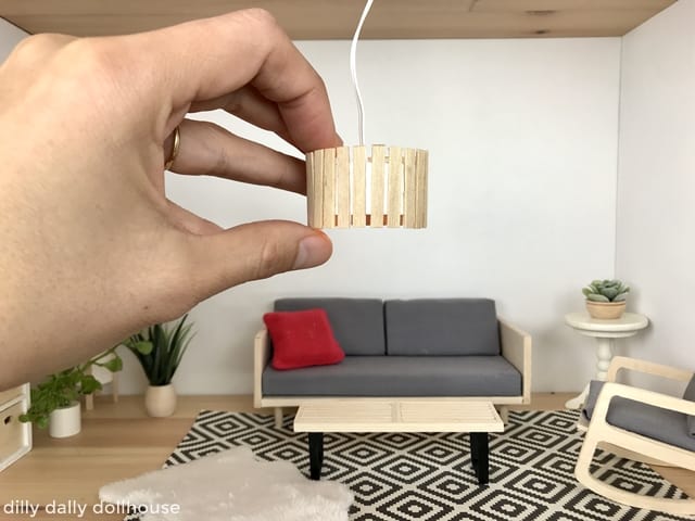 Ceiling Light - DIY Tutorial + Template Bulb or Non-Working - dilly dollhouse